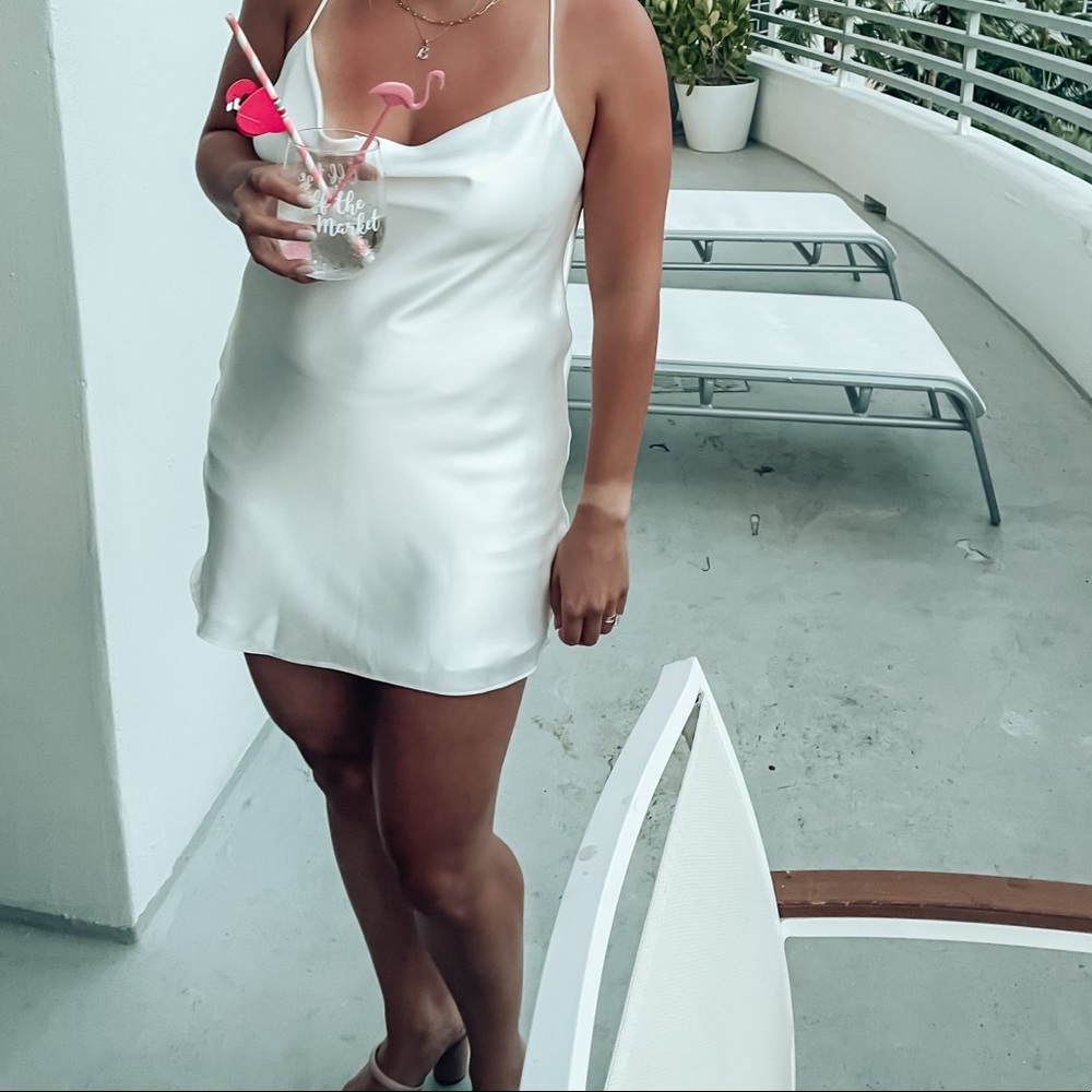 Zara White Slip Dress